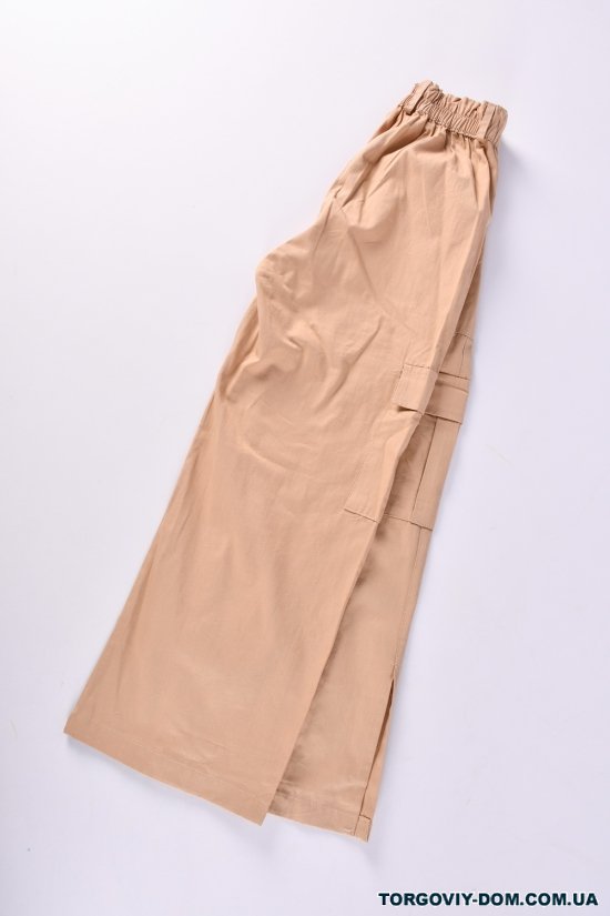 Штани для дівчинки (кол. латте) модель карго "CEMIX" Зріст в наявності : 140, 158, 170 арт.2547-3