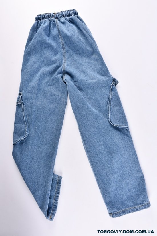 Штани для дівчинки (кол. синій) модель карго "CEMIX" Зріст в наявності : 140, 146, 152, 158, 164, 170 арт.2131-3