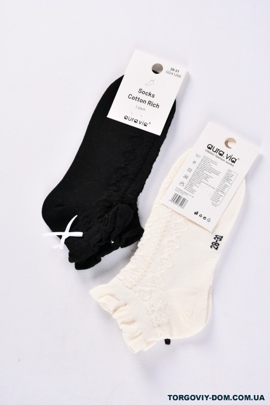Шкарпетки для дівчинки Aura Via розміри 24-35 всесезонні (85% COTTON10% POLIAMID 5% ELASTA арт.GDX1628