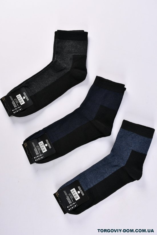 Шкарпетки чоловічі всесезонні розмір 41-45 (80% Cotton 15% Polyamide 5% Elastane) арт.кулир
