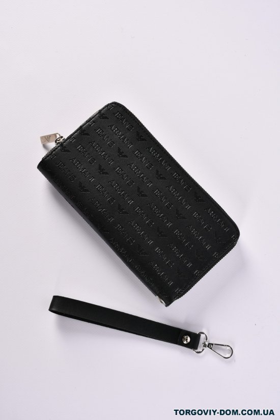 Кошелек-портмоне мужской (цв.черный) размер 22/12см "Giorgio " арт.1216