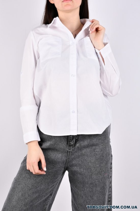 Рубашка женская (цв.белый) "BASE" Размеры в наличии : 42, 48 арт.A3022