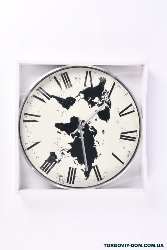 Часы настенные алюминиевые размер 40.4/5.0см 1/1,5v AA арт.WC-YP277