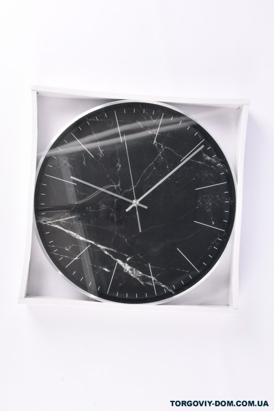 Часы настенные алюминиевые размер 40.0/4.8см 1/1,5v AA арт.WC-YP203
