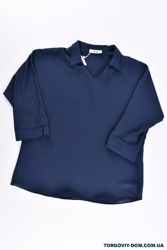 Блузка жіноча (кол. т. синій) "ESAY" Розміри в наявності : 40, 42, 44, 46 арт.9232