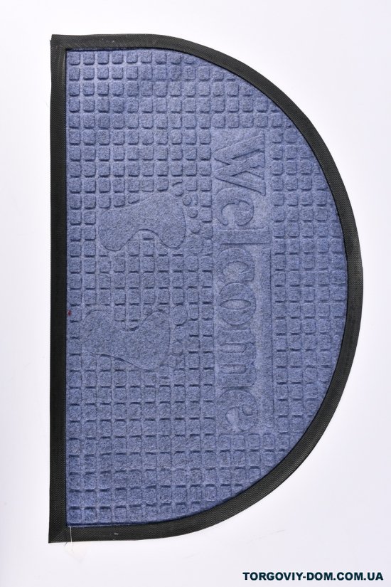 Килимок на гумовій основі (кол. синій) розмір 50/80 см арт.MF4150
