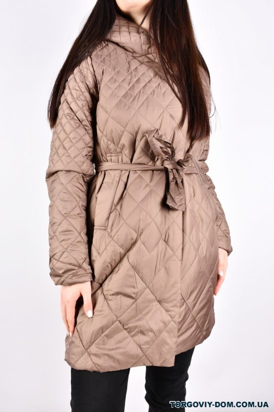 Куртка жіноча (кол. капучино) демісезонна болонева "CECECOLY" Розміри в наявності : 42, 44, 46, 48, 50 арт.5007