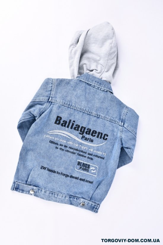 Пиджак джинсовый для мальчика (цв.синий) Рост в наличии : 128, 134, 140, 146 арт.ZH0315