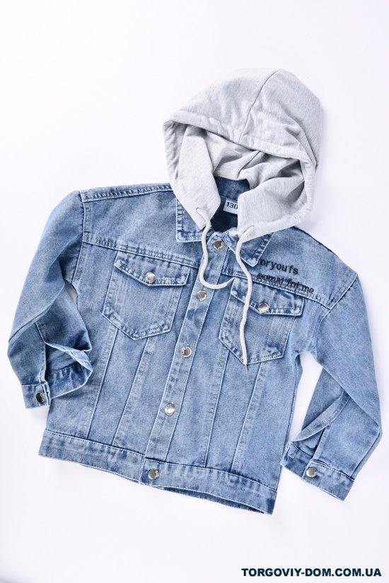 Джинсовый пиджак для девочки (цв.синий) Рост в наличии : 122, 128, 134, 140, 146, 160, 170 арт.ZH0320