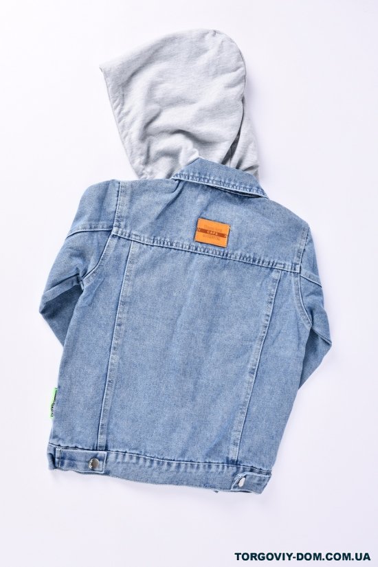Пиджак джинсовый для мальчика (цв.синий) Рост в наличии : 122, 134, 140, 146 арт.ZH0302