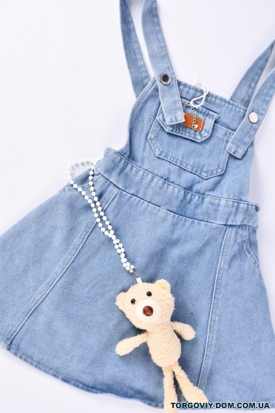 Сарафан джинсовый + футболка для девочки Рост в наличии : 98, 104, 110, 116, 122 арт.X033