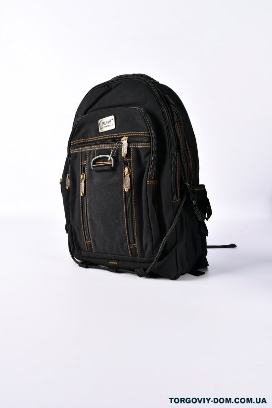 Рюкзак тканинний (кол. чорний) розмір 50/30/11 см арт.B257-1