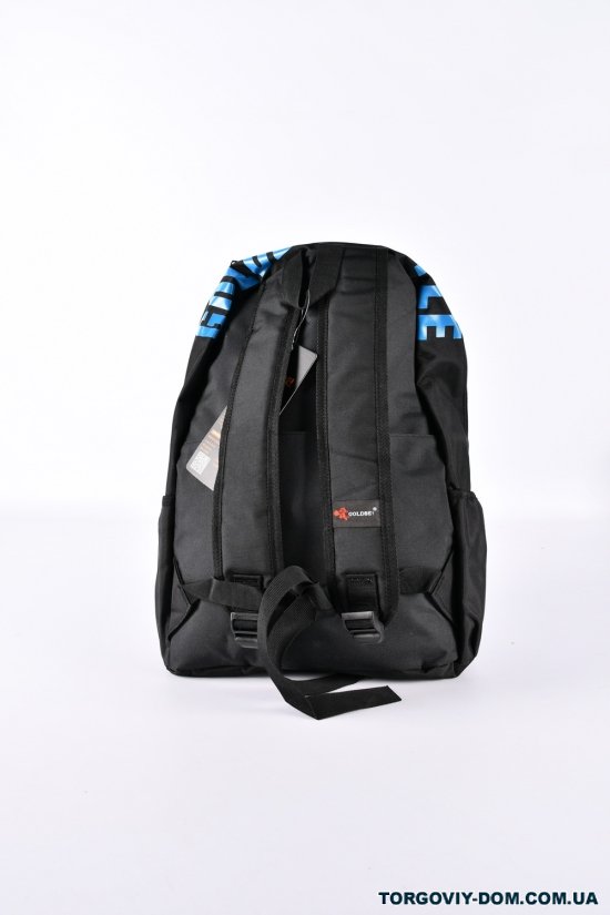 Рюкзак з плащової тканини (кол. чорний/синій) розмір 30/40/16см арт.GB872-1