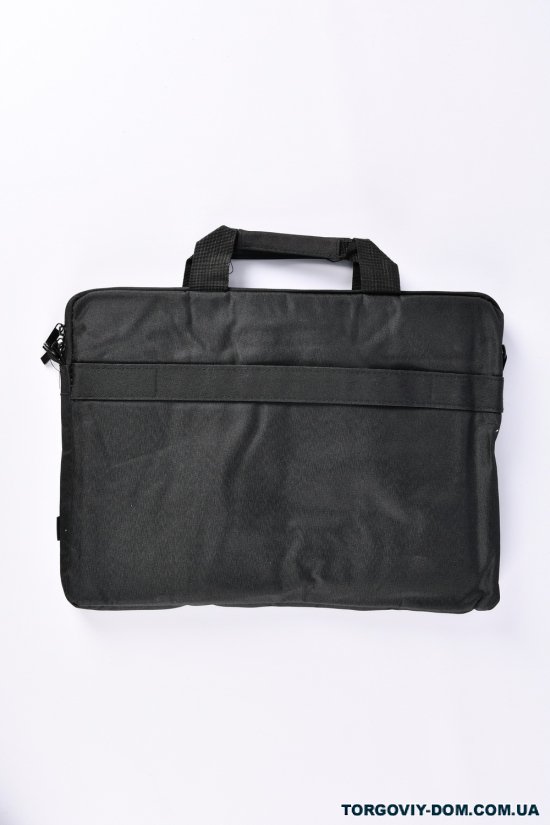 Сумка для ноутбука з плащової тканини (кол. чорний) розмір 40/30 см арт.408-15