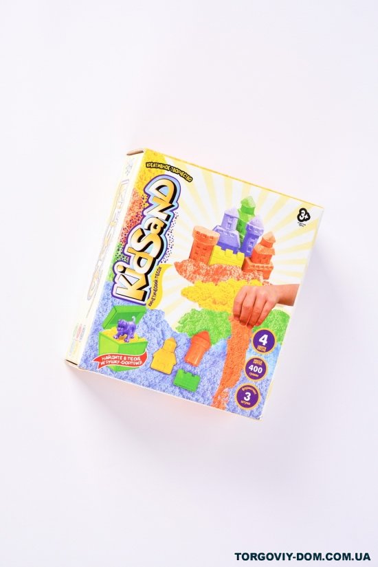 Креативное творчество "кинетический песок KID SAND" в коробке 400г арт.KS-04-01/03U