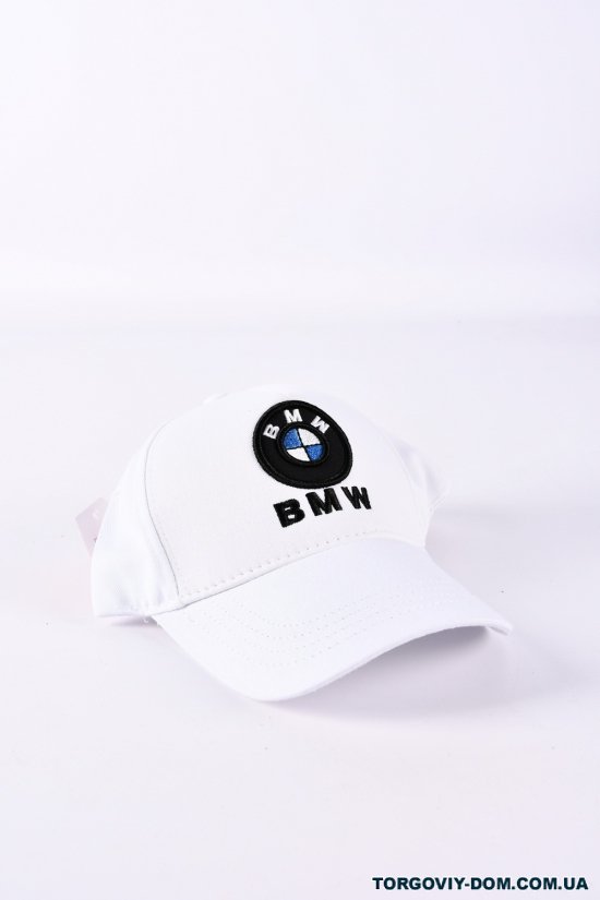 Бейсболка мужская (цв.белый) котоновая "BMW" арт.9517