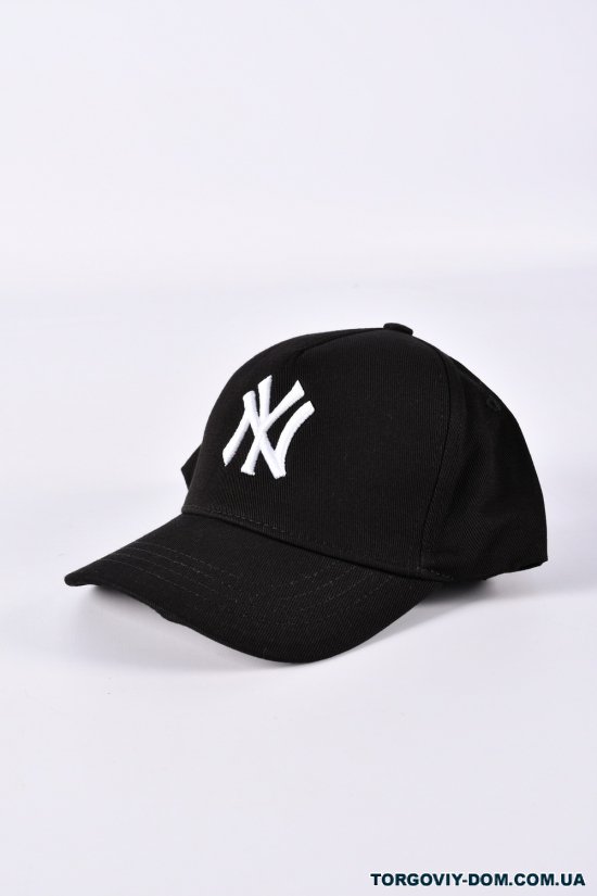Бейсболка для мальчика (цв.чёрный) котоновая "NEW YORK" арт.9544