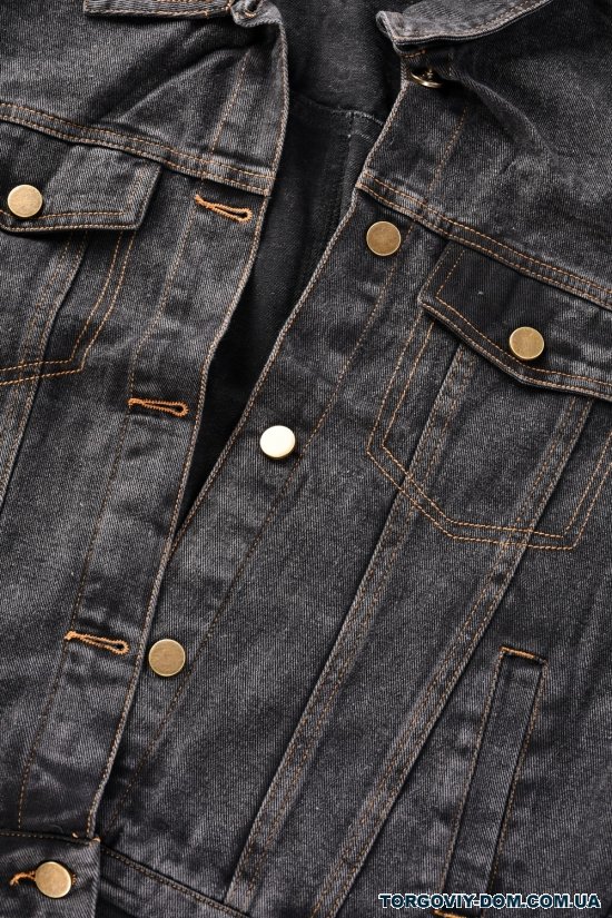 Пиджак женский джинсовый (цв.т/серый) "BASE" Размеры в наличии : 44, 46, 48 арт.A7675