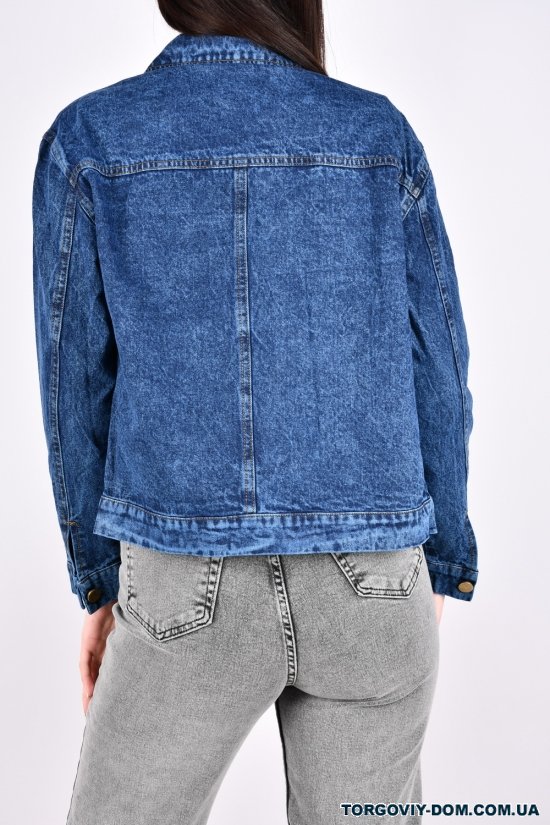 Пиджак женский джинсовый (цв.синий) "BASE" Размеры в наличии : 44, 46, 48 арт.A7675