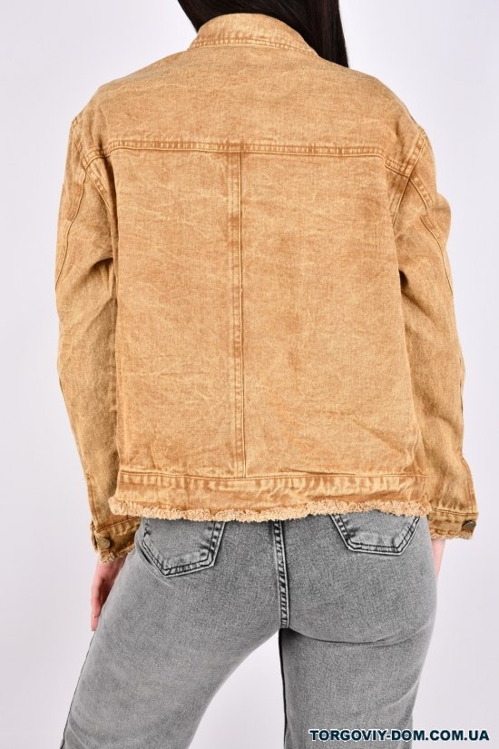 Жіночий піджак джинсовий (цв. гірчичний) "BASE" Розміри в наявності : 44, 46 арт.A7671