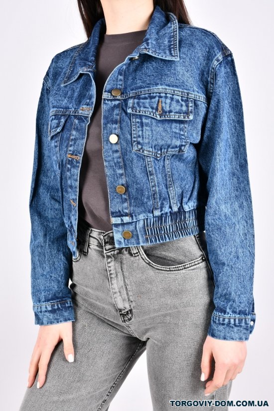 Пиджак женский джинсовый (цв.синий) "BASE" Размеры в наличии : 40, 42, 44 арт.A7695