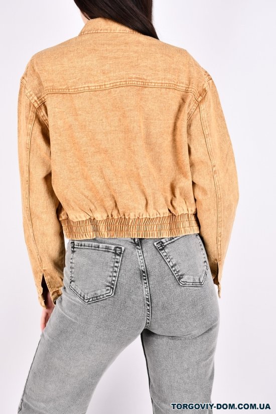 Жіночий піджак джинсовий (цв. гірчичний) "BASE" Розміри в наявності : 40, 42, 44 арт.A7695