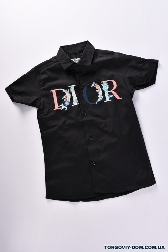 Рубашка для девочки (цв. черный) "DIOR" Рост в наличии : 104, 110, 116, 122, 128 арт.DIOR