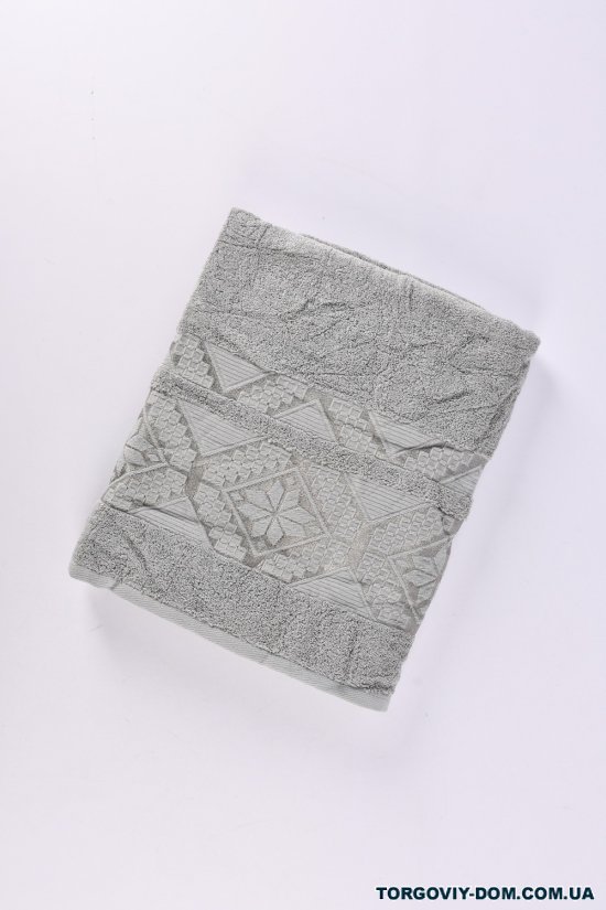 Рушник для сауни махровий (колір сірий) "KOLOCO" розмір 90/160см см (вага 660г) арт.9526