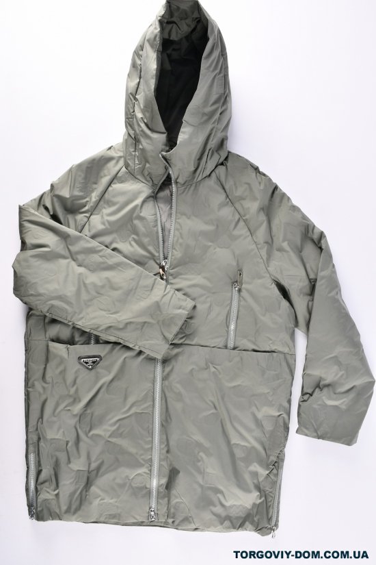 Куртка жіноча (кол. хакі) демісезонна болонева Розмір в наявності : 48 арт.2336