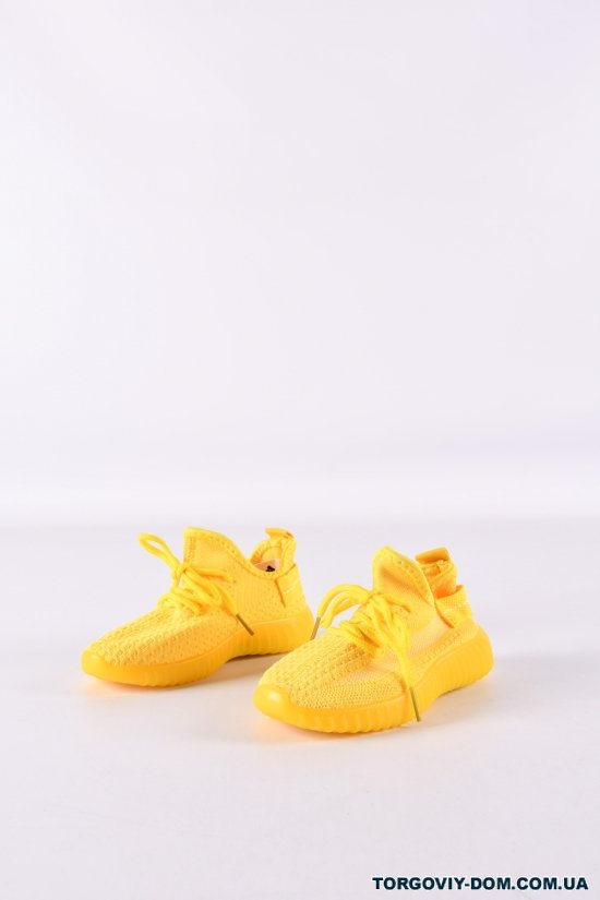 Кросівки дитячі (кол. жовтий) "Bashili" модель YEEZY (силіконова підошва) Розміри в наявності : 26, 27, 28, 29, 30, 31 арт.588-11-3