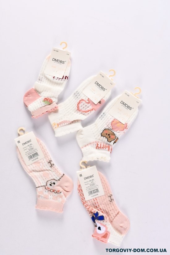 Шкарпетки всесезонні для дівчинки на 5-6 років (80% COTTON 15% Polyamide5%spandex) арт.CK-262
