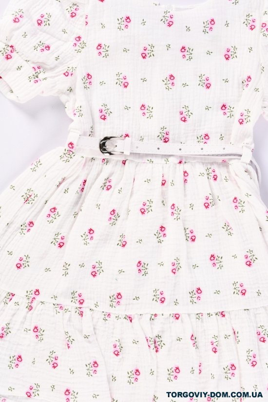 Сукня для дівчинки (кол. білий) трикотажна Об'єм в наявності : 110 арт.751