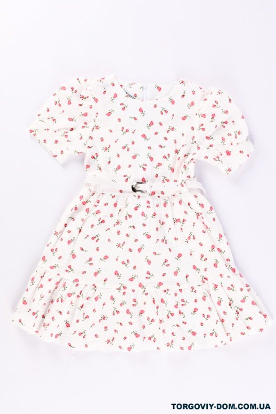 Сукня для дівчинки (кол. білий) трикотажна Зріст в наявності : 104, 110, 116 арт.751