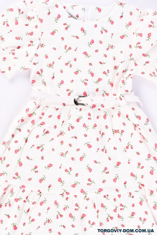 Сукня для дівчинки (кол. білий) трикотажна Зріст в наявності : 104, 110, 116 арт.751