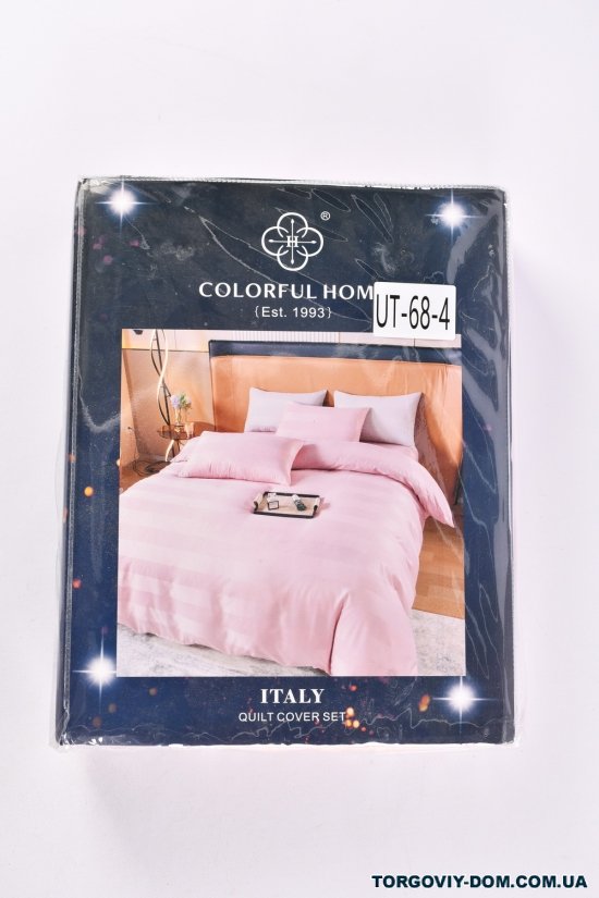 Комплект постельного белья (цв.розовый) размер 200/230 наволочки 50/70см.2шт. арт.UT-68-4