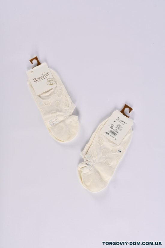 Шкарпетки жіночі короткі (75% cotton, 20% polyester, 5% spandex) розмір 36-41 арт.Y249-1