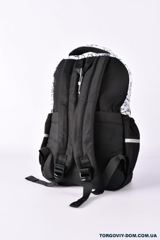 Рюкзак тканевый (цв.чёрный) размер 30/40/12 см. арт.S332
