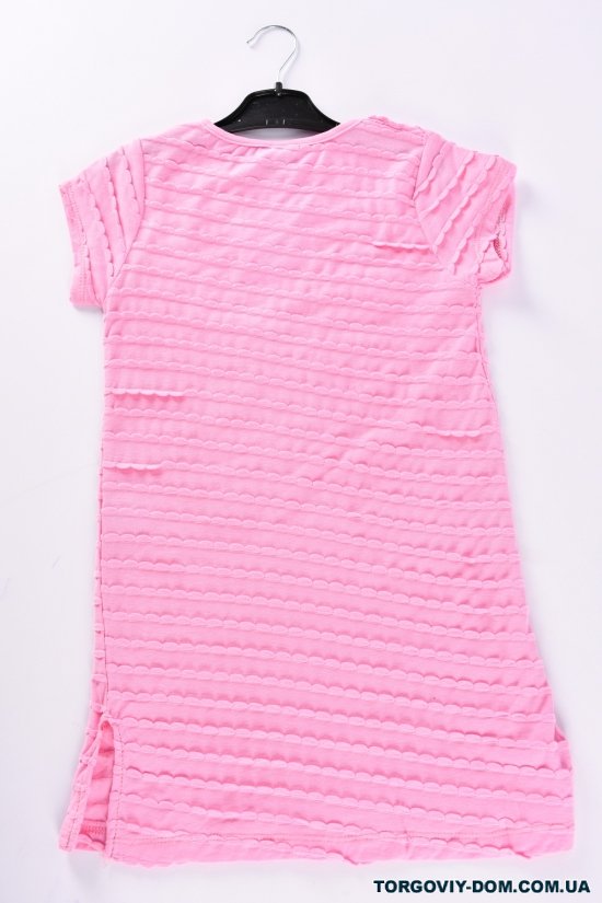 Сукня для дівчинки (кол. рожевий) трикотажна "DECO" Зріст в наявності : 122, 128, 140 арт.403773