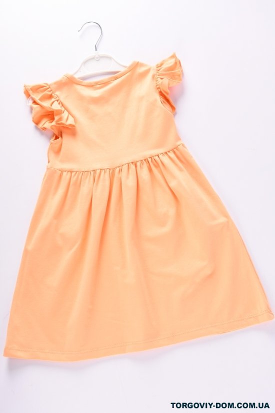 Сукня для дівчинки (кол. персиковий) трикотажна "ALG" Зріст в наявності : 98 арт.402804