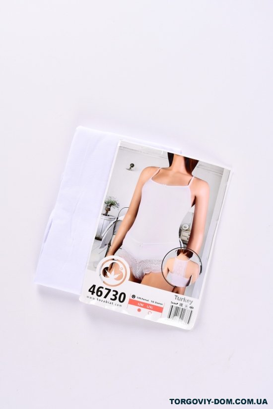 Комплект жіночий трикотажний (кол. білий) майка шортики "DOMINANT" Розміри в наявності : 42, 46 арт.46730