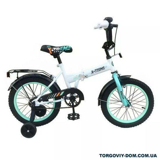 Велосипед (цв.белый/зеленый) сталь размер рамы 16" размер колес 16" "X-TREME SPLIT" арт.125023