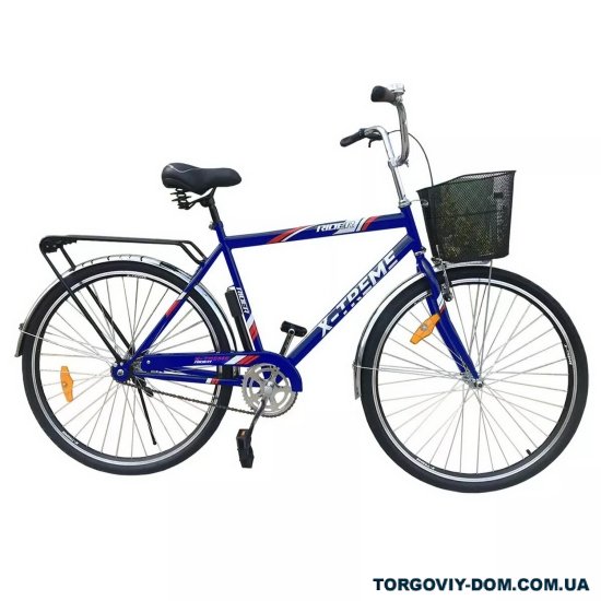 Велосипед (цв.синий/красный) сталь размер рамы 28" размер колес 28" "X-TREME RIDER" арт.125013