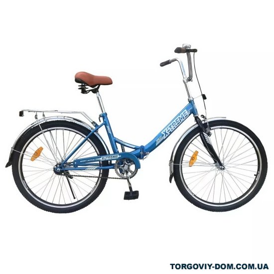 Велосипед (цв.синий/белый) сталь размер рамы 26" размер колес 26" "X-TREME SALUT" арт.125017