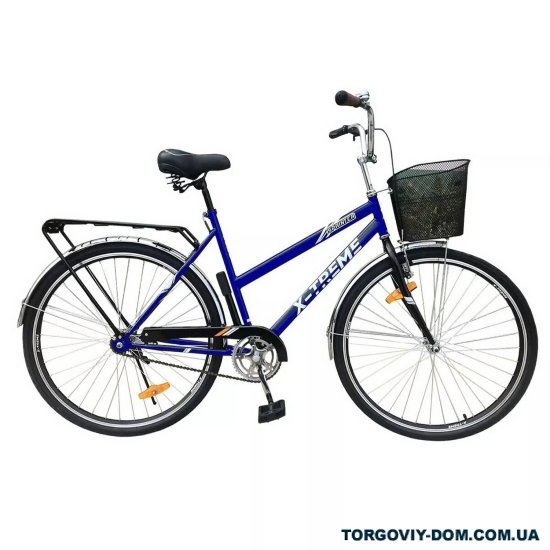 Велосипед (цв.синий/белый) сталь размер рамы 28" размер колес 28" "X-TREME SPRINTER" арт.125029