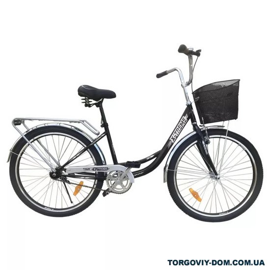 Велосипед (кол. чорний/білий) сталь розмір рами 26" розмір коліс 26" "X-TREME TOUR" арт.125043