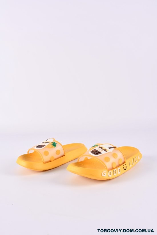 Шлепанцы женские (цв.желтый) Размеры в наличии : 36, 37, 38, 39, 40, 41 арт.5003-10