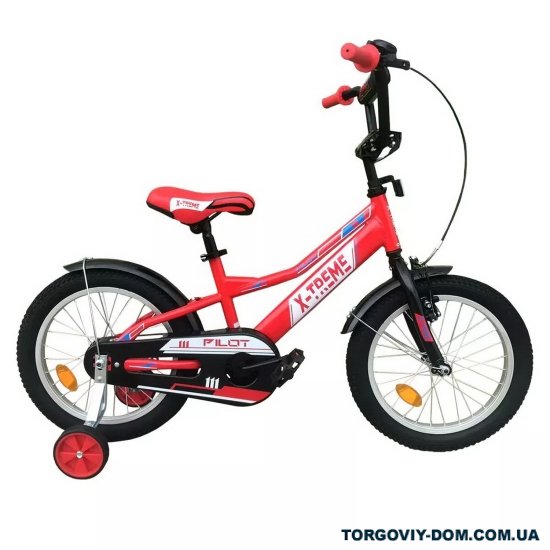 Велосипед (кол. червоний) сталь розмір рами 16" розмір коліс 16" "X-TREME PILOT" арт.125011