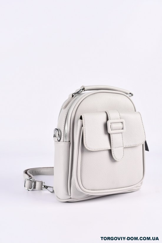 Жіночий рюкзак (цв. св/сірий) розмір 24/20/9 см. арт.SX611