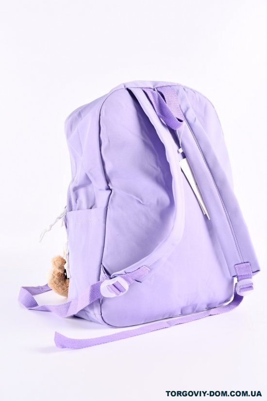 Рюкзак тканинний (кол. бузковий) розмір 29/40/12 см арт.2025