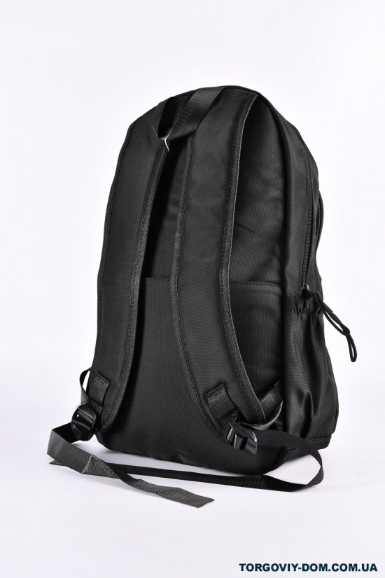 Рюкзак з плащової тканини (кол. чорний) розмір 44/13/28 см арт.8608